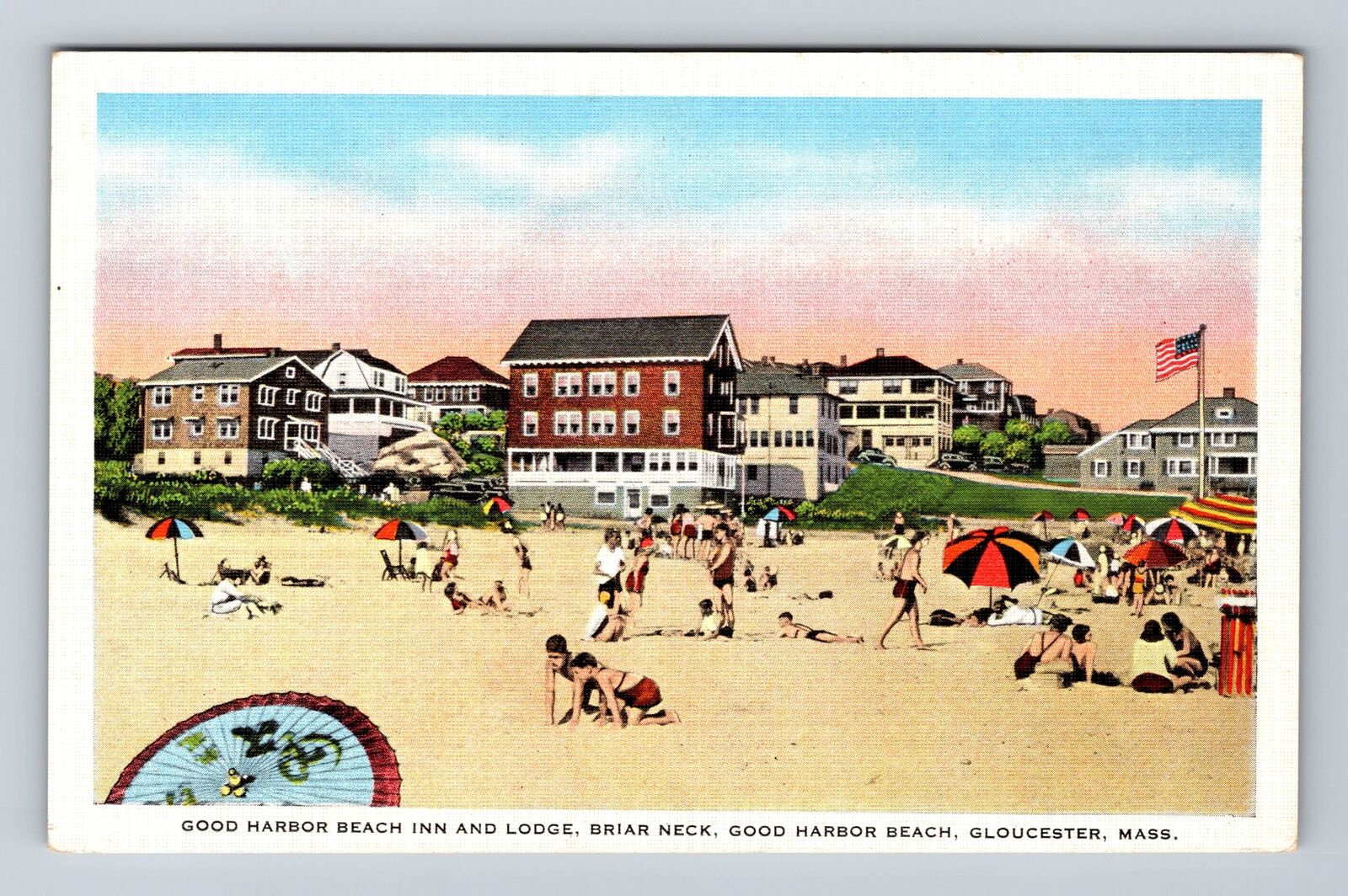 Gloucester MA-Massachusetts, Good Harbor Beach Inn & Lodge, Vintage Postcard