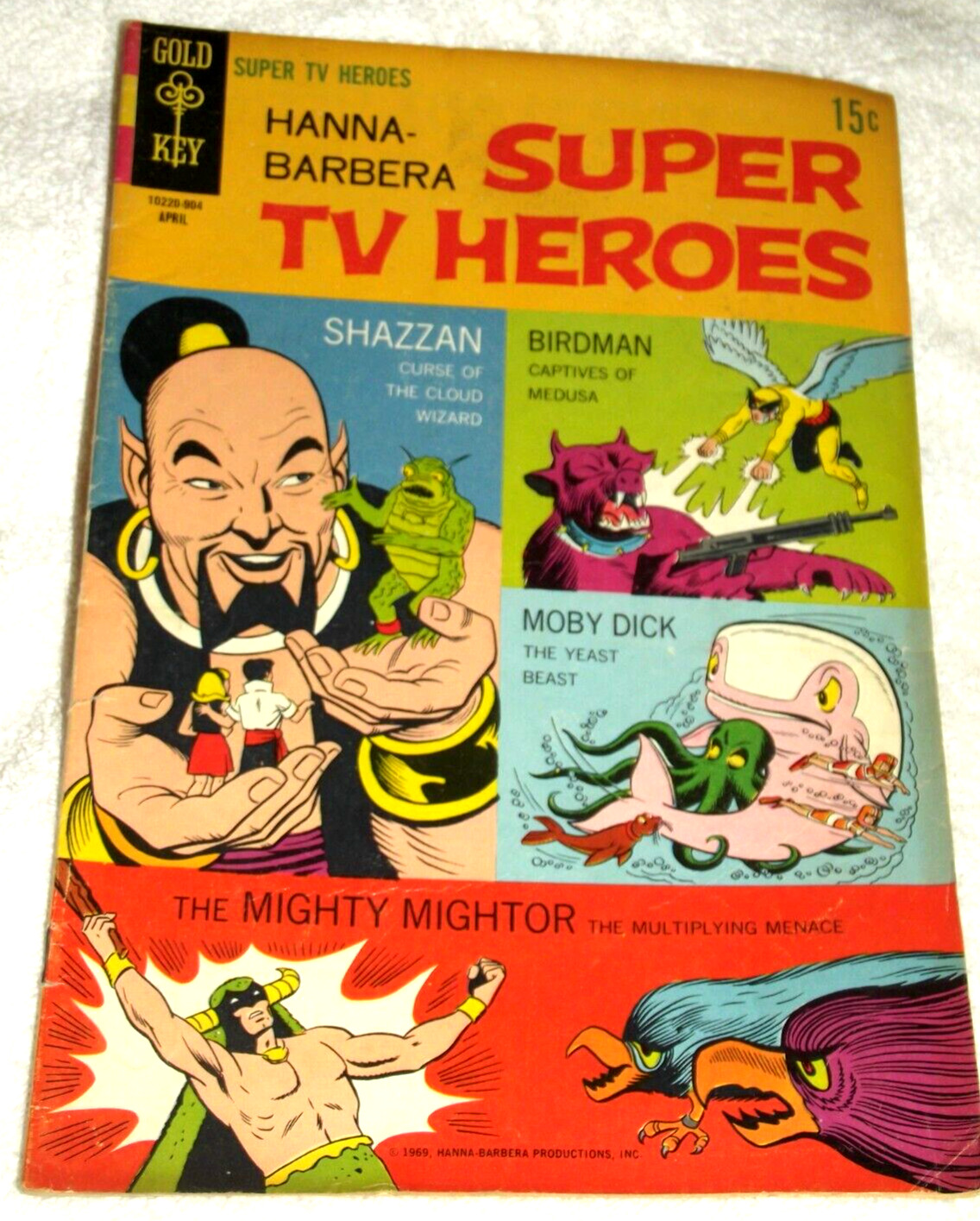 VG/F 1969 Hanna-Barbera Super TV Heroes #5 Comic Book Bronze Age Shazzan Birdman