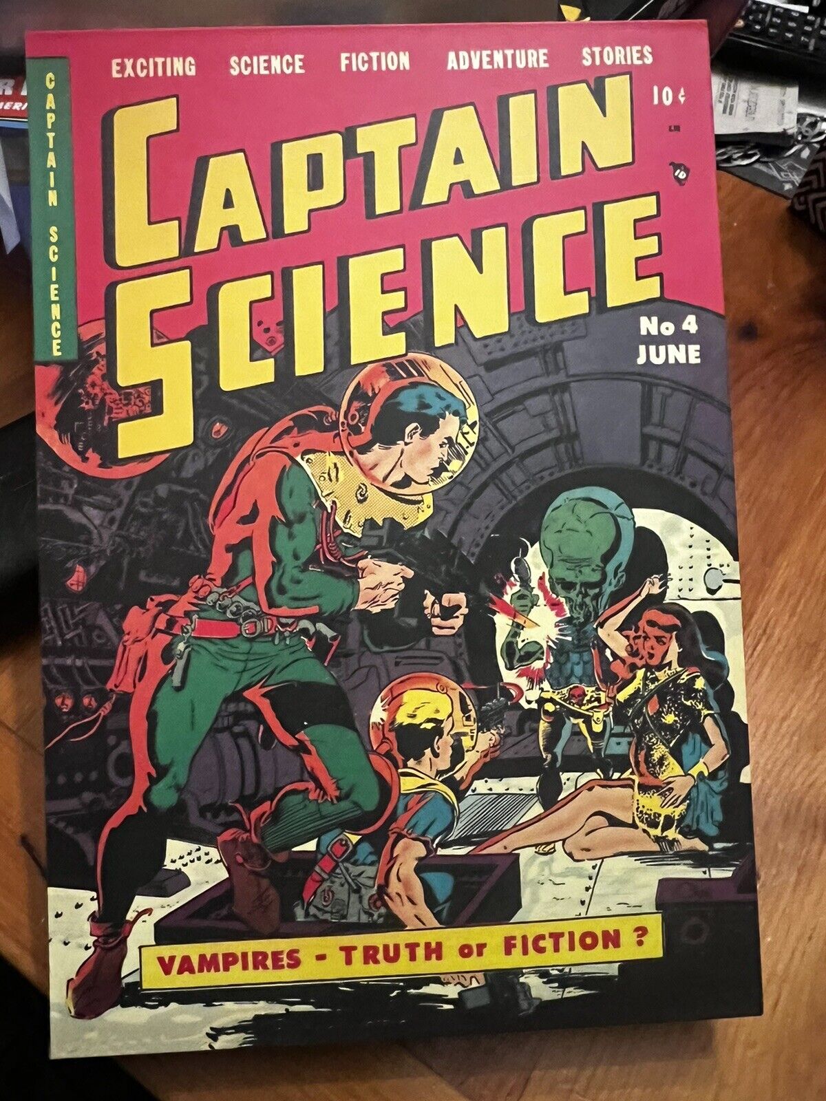 Captain Science Nov 1954 to July 1955 issues 1-7 vampires - HC - Sleeve 1st Edit