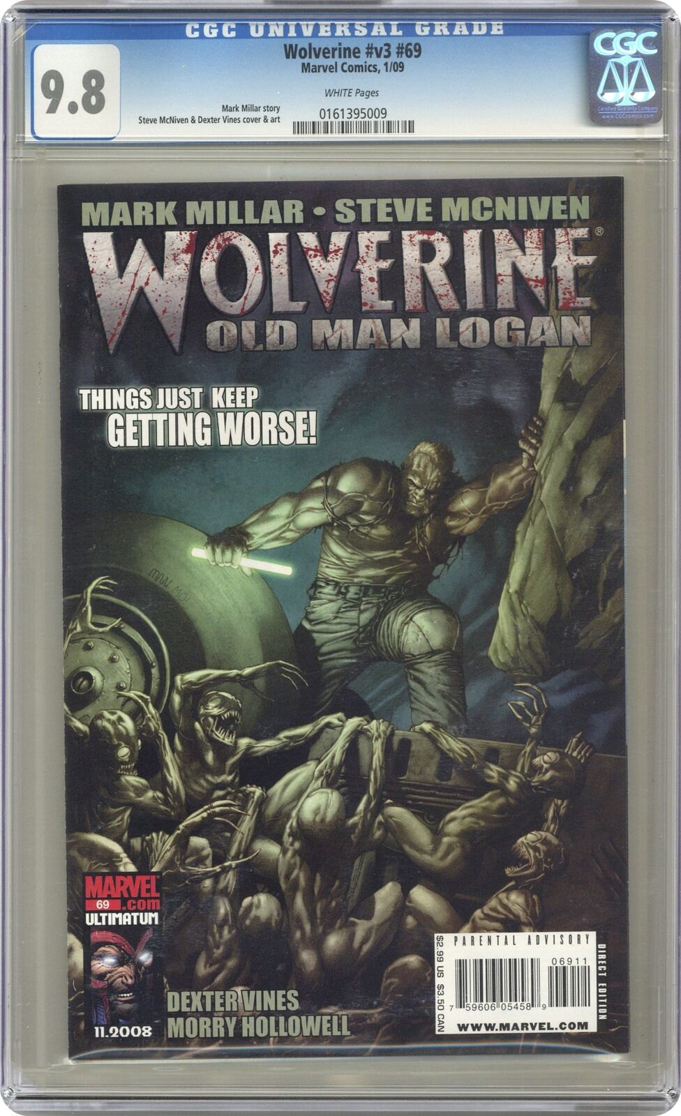 Wolverine #69A 1st Printing CGC 9.8 2009 0161395009