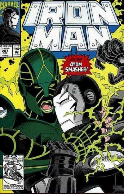 Iron Man (1968) #287 1st Appearance Atom Smasher Direct Market VF+. Stock Image