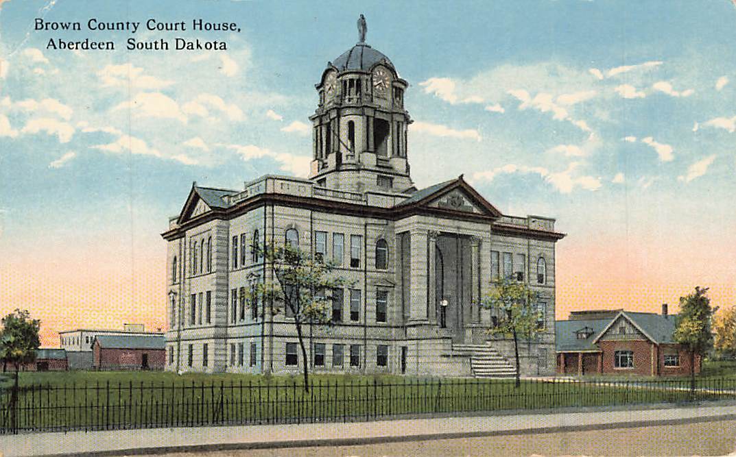 c1910 Brown County Court House Aberdeen South Dakota SD P440