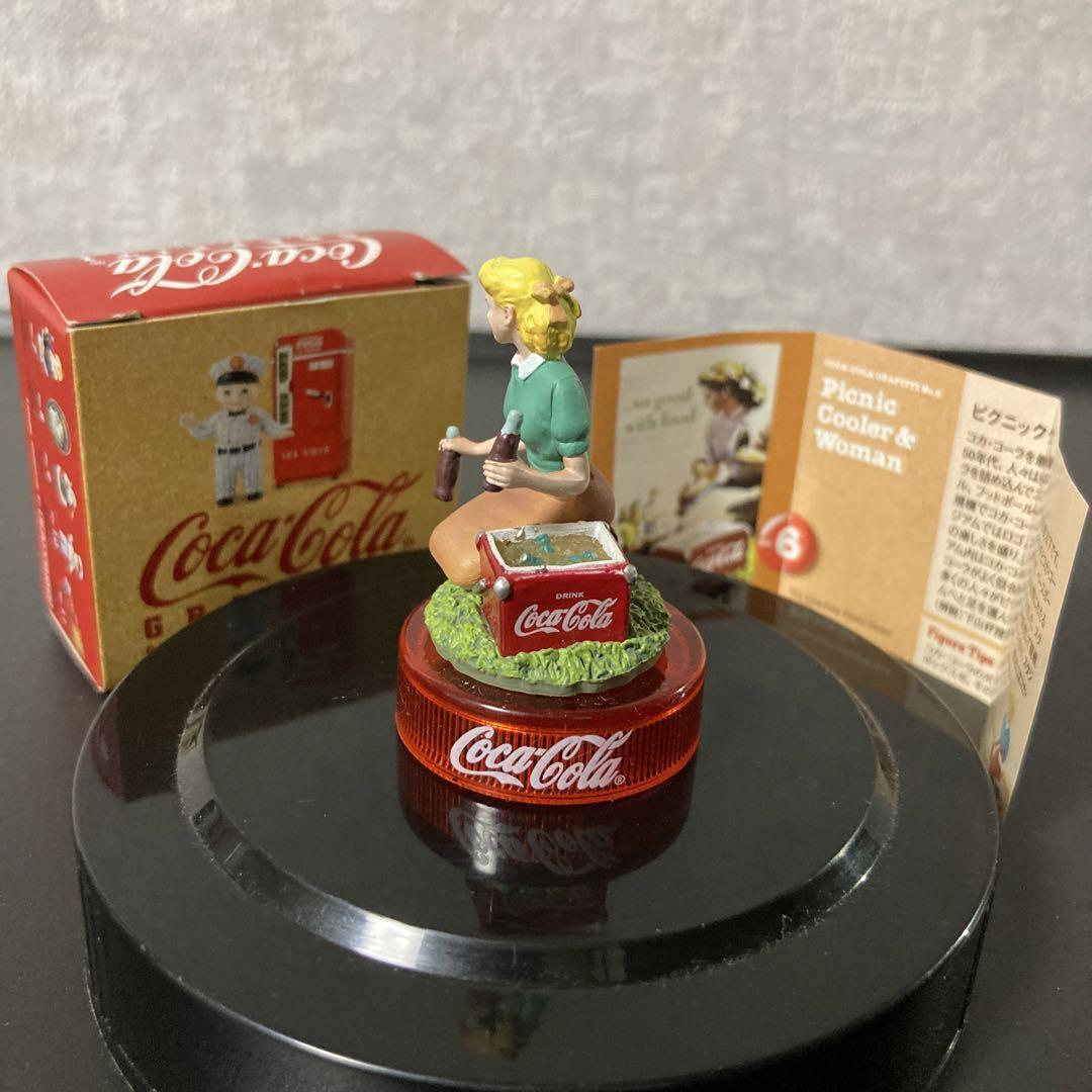 Coca-Cola goods miniature picnic cooler and female antique goods #811361