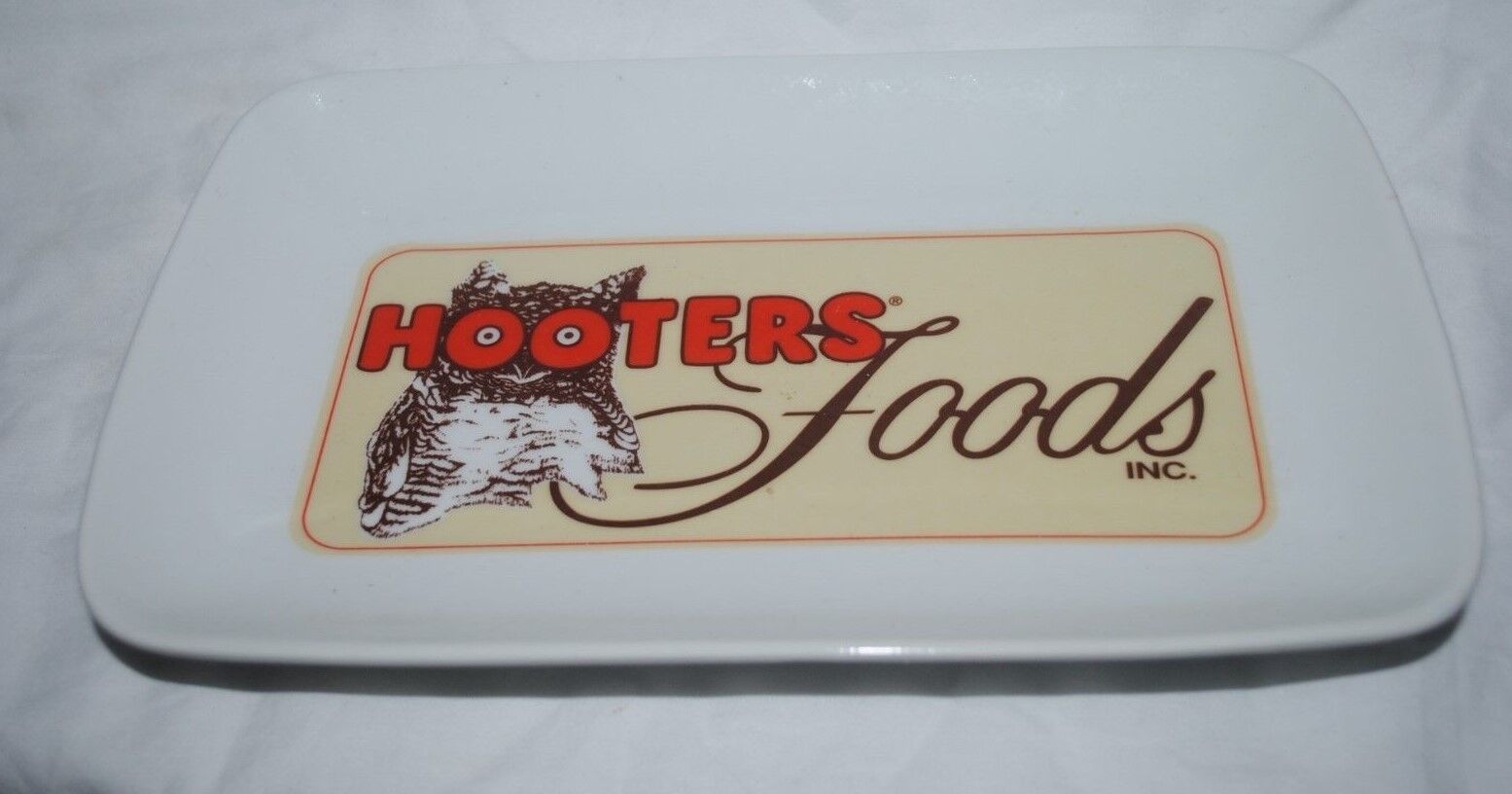 Hooters Foods, heavy ceramic serving dish for wings, nice