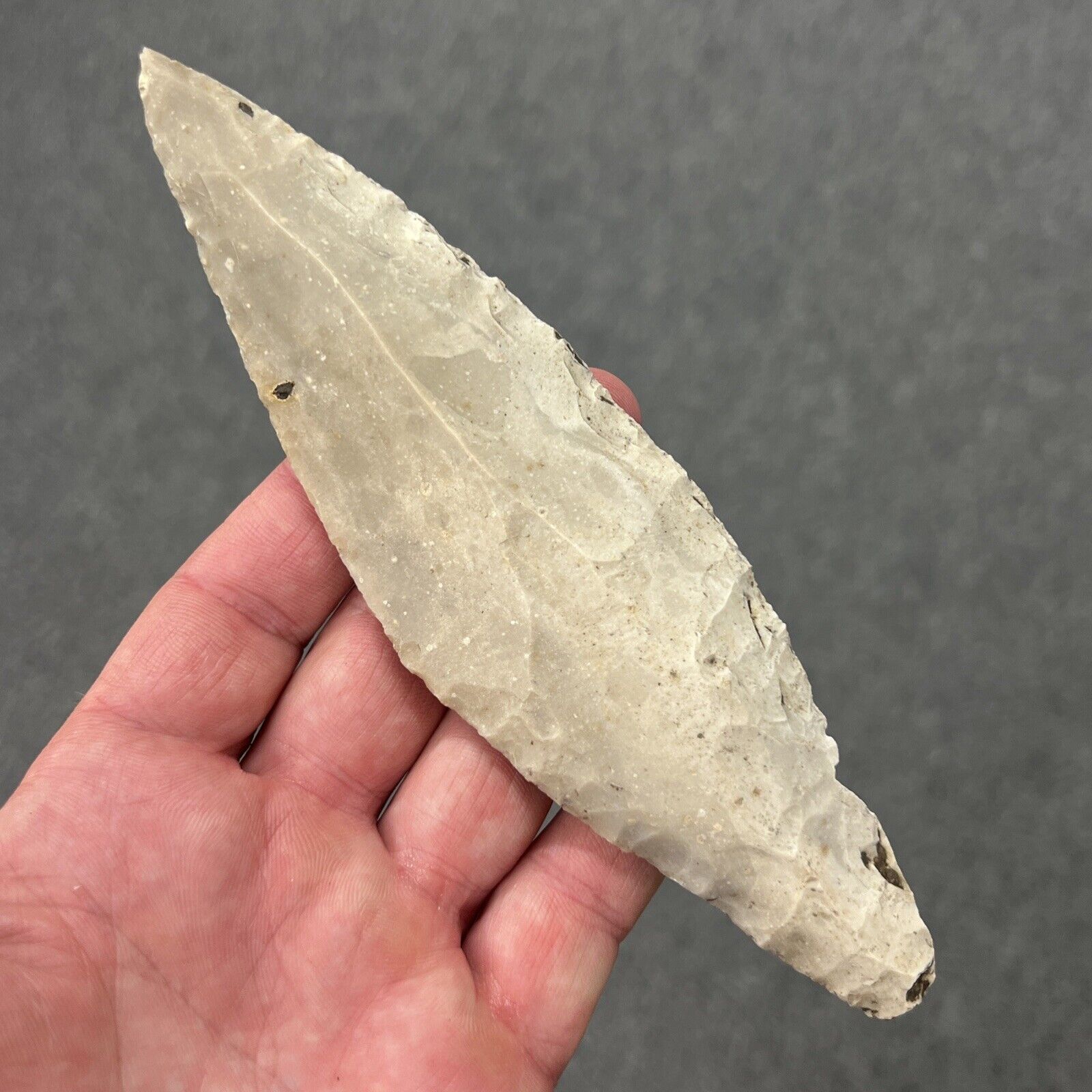 Rare Large Pre Columbian Mayan Flint Dagger 6.15/16” Macro Blade Belize