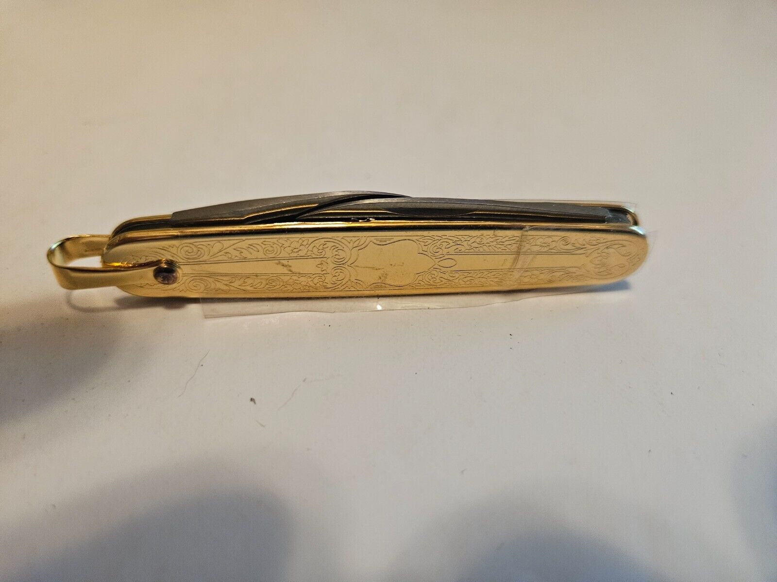 Colibri 2 BLADED  gold  POCKET KNIFE new(great for pw chain key)