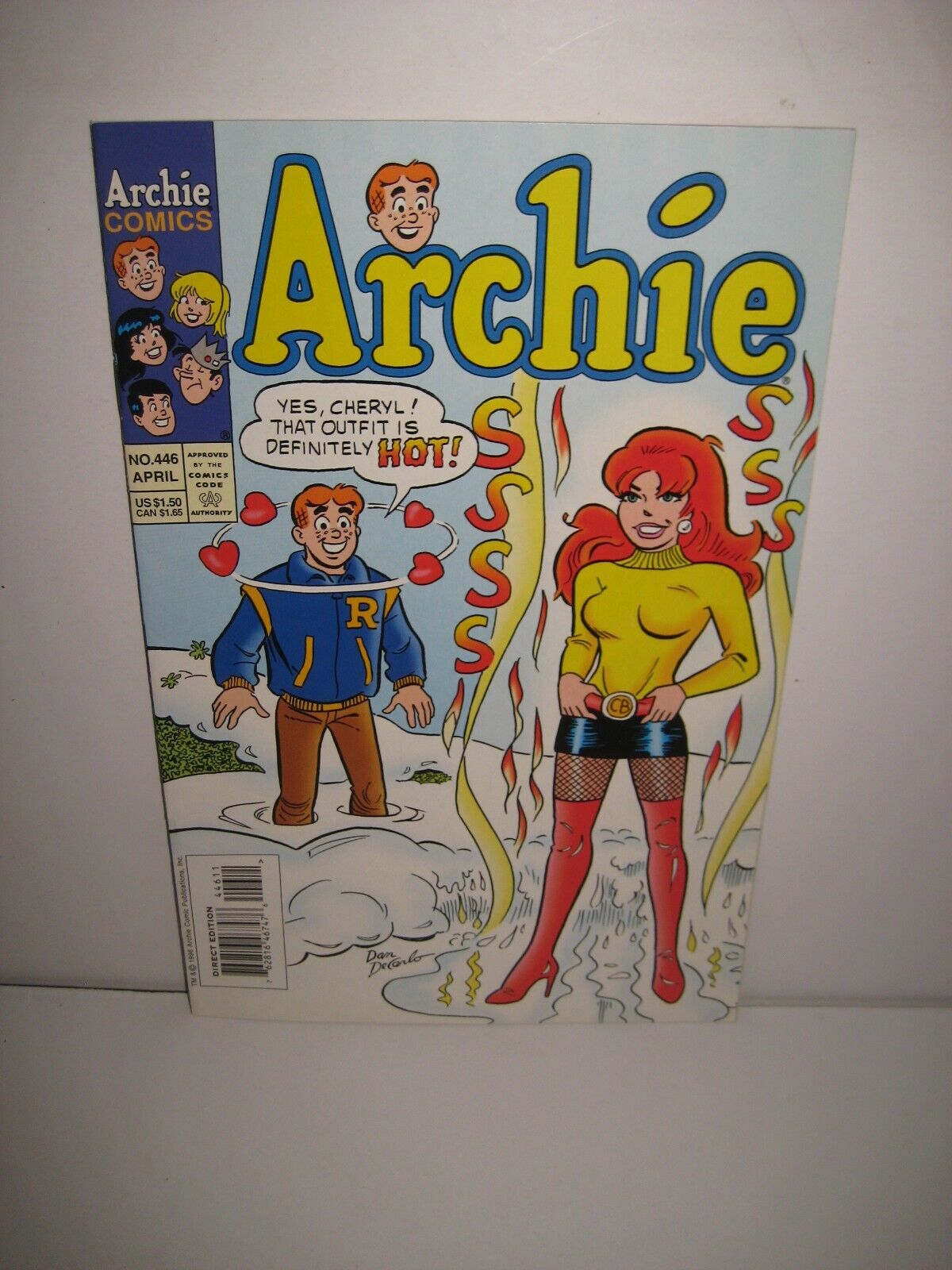 Archie Comics # 446 / Dan DeCarlo Cheryl Blossom Headlights Cover / 1995