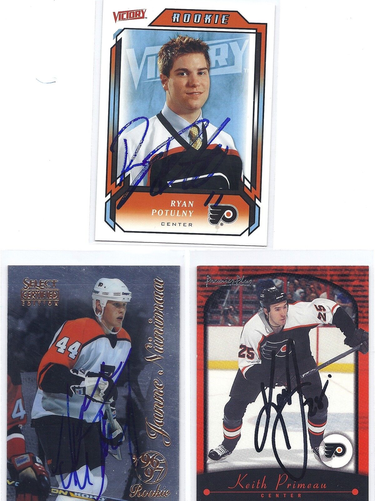 2000-01 Topps #81 Keith primeau Philadelphia Flyers Autographed Hockey Card