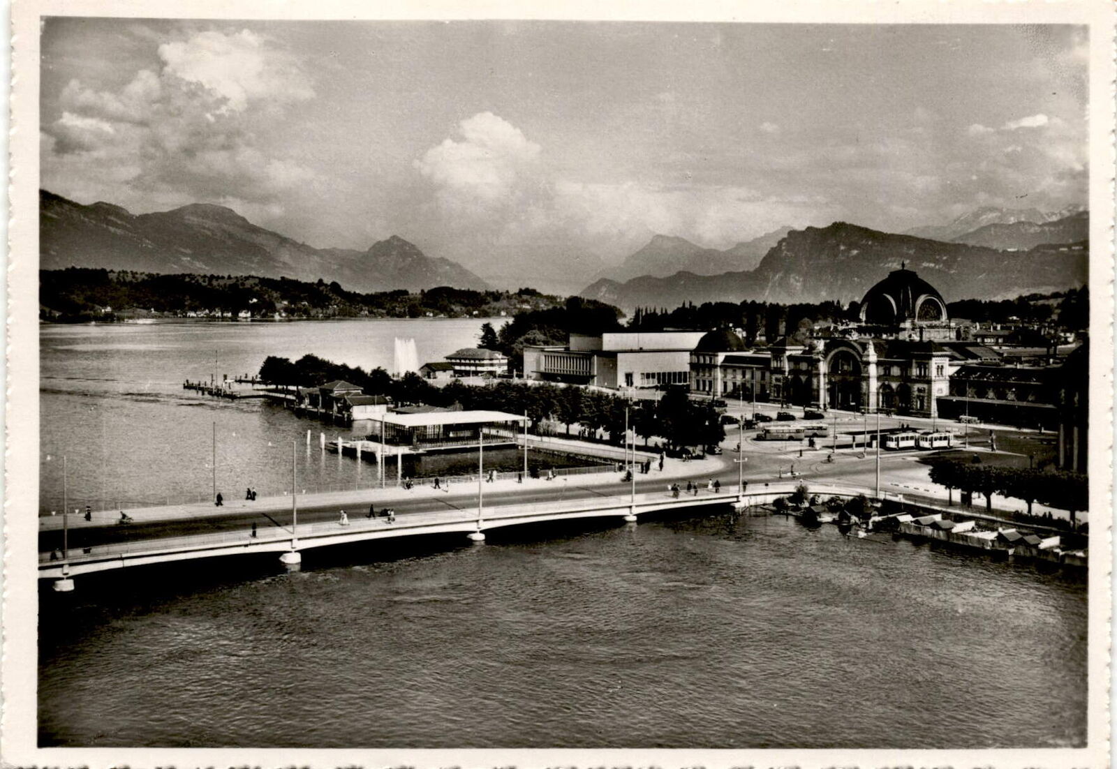 Vintage LUZERN Swiss Made Seebrücke RPPC