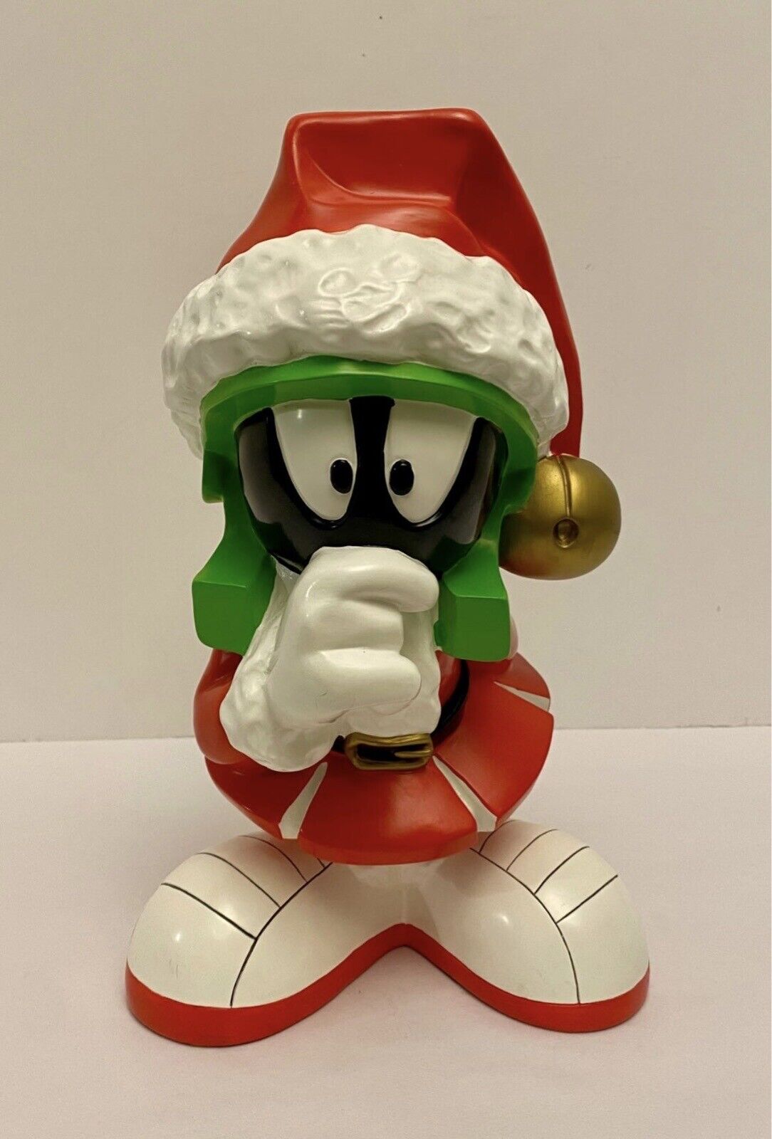 Vintage - 1998 Looney Tunes - Marvin the Martian Christmas Figurine 11\