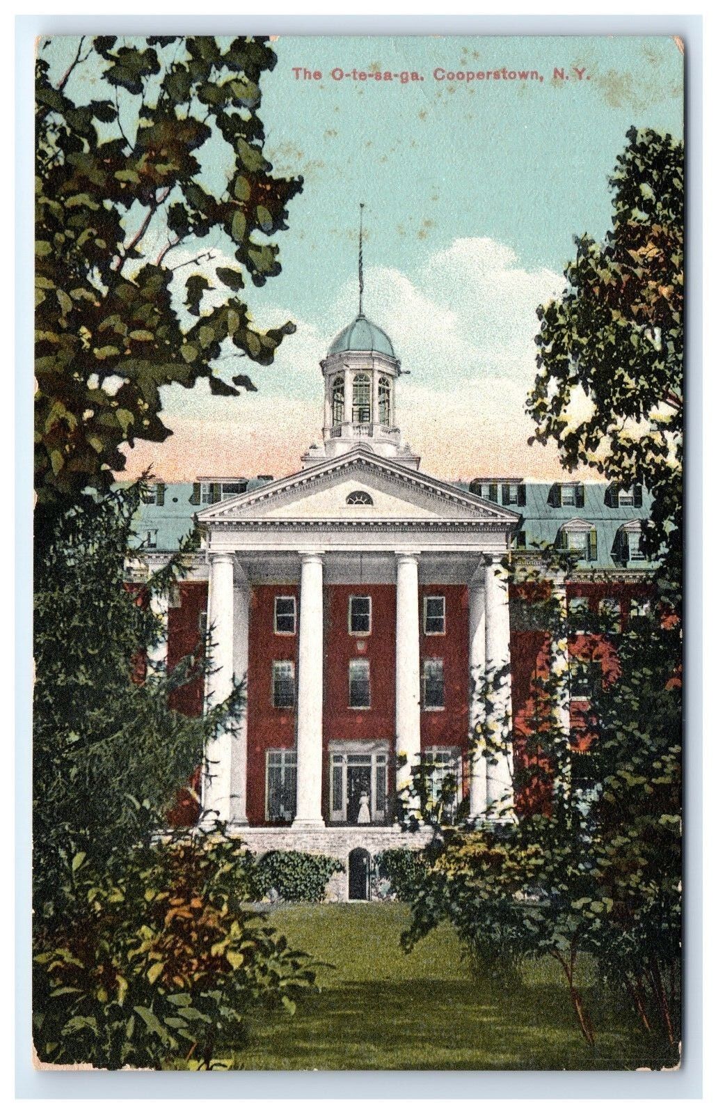 Postcard The Otesaga Hotel, Cooperstown NY C1