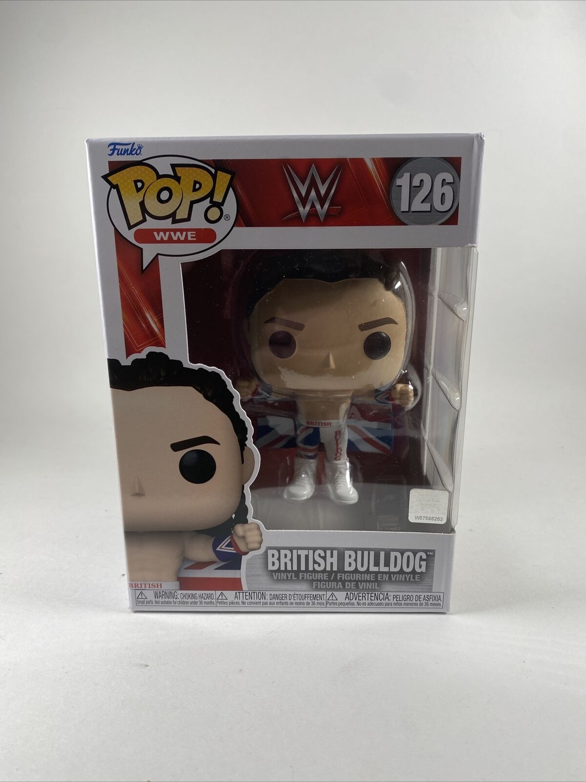 BRITISH BULLDOG - WWE WWF Funko POP #126 w/Protector