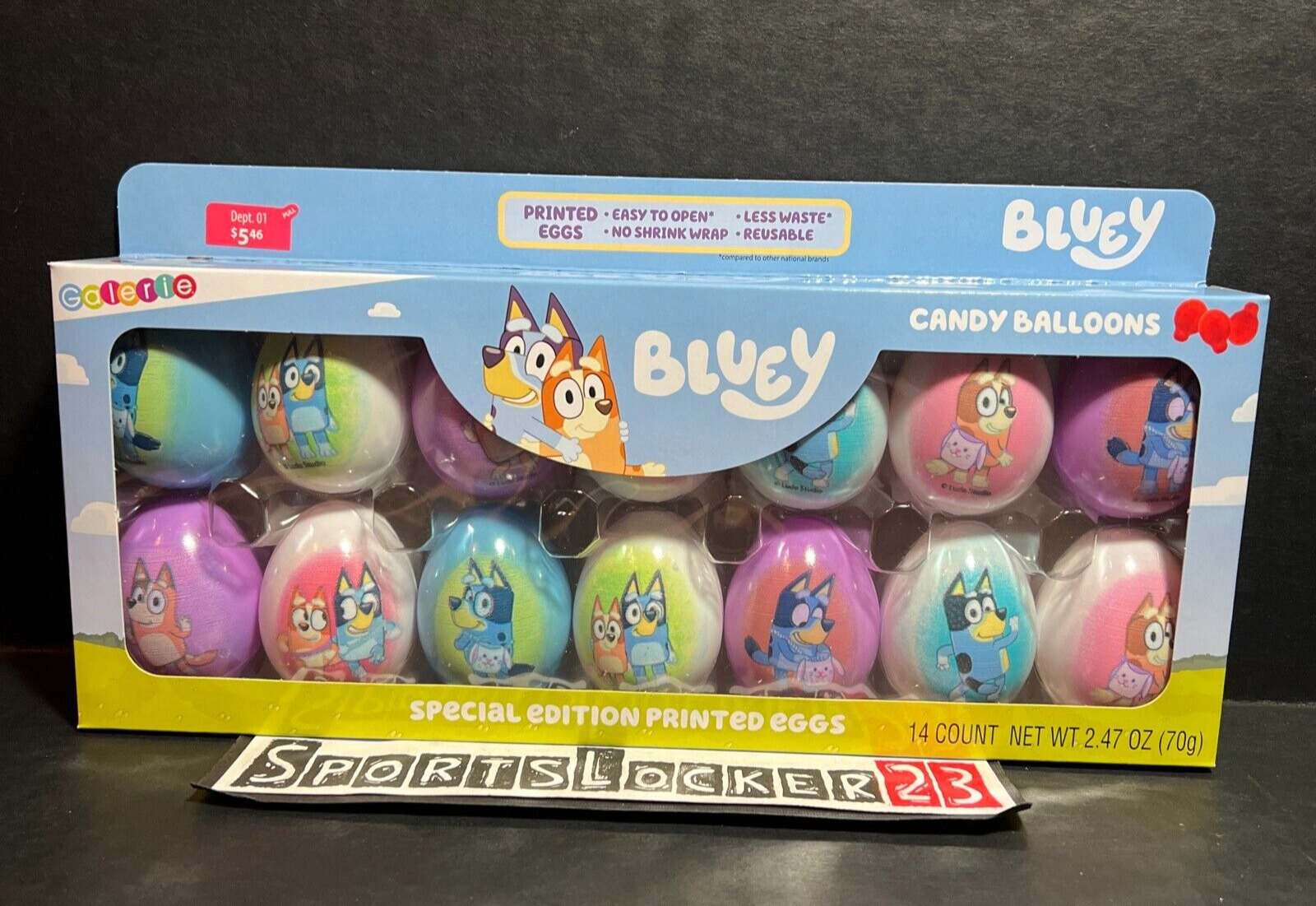 Bluey Special Edition Printed Easter Eggs Candy Balloons Easter 2024 - IN HAND⚡️