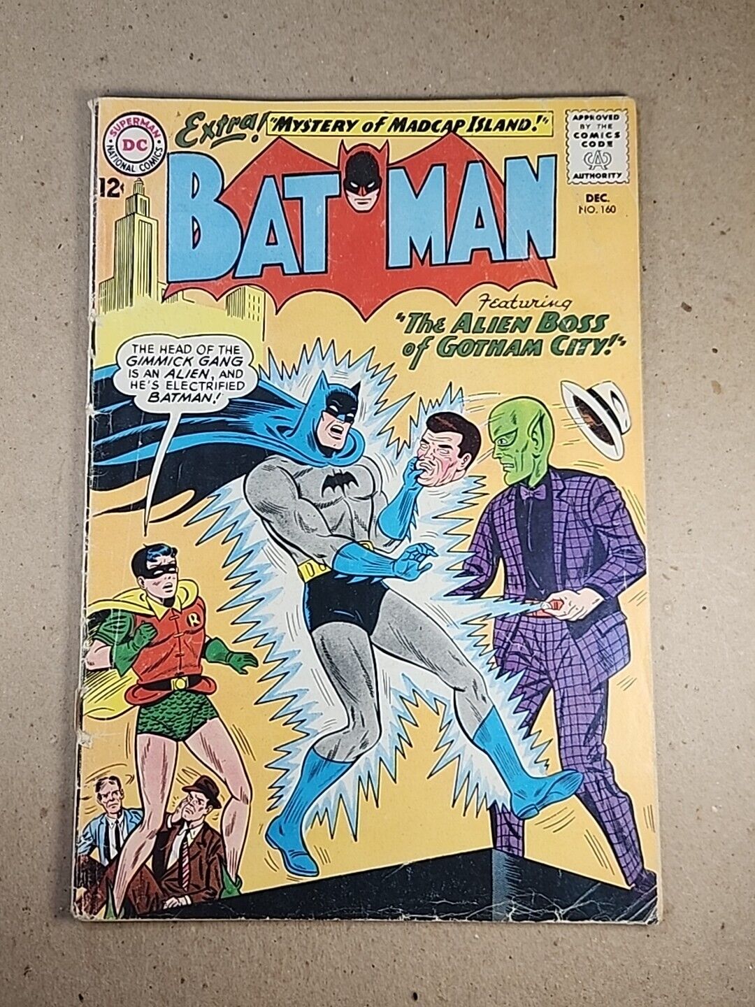 Batman #160 1963 “The Alien Boss of Gotham City”