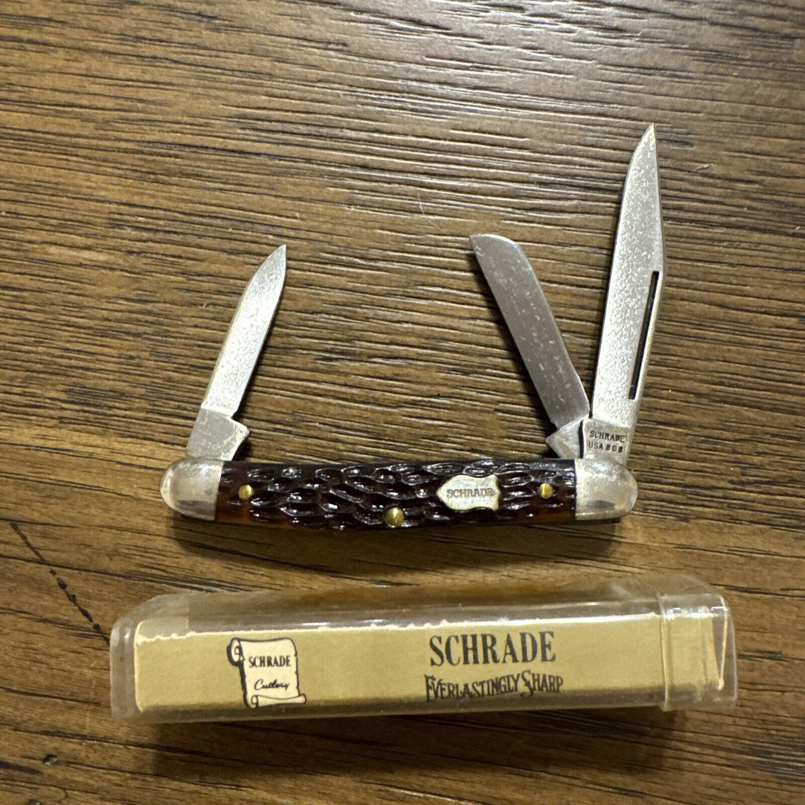 Vintage Schrade USA 808 Jr Stockman Knife, 80\'s