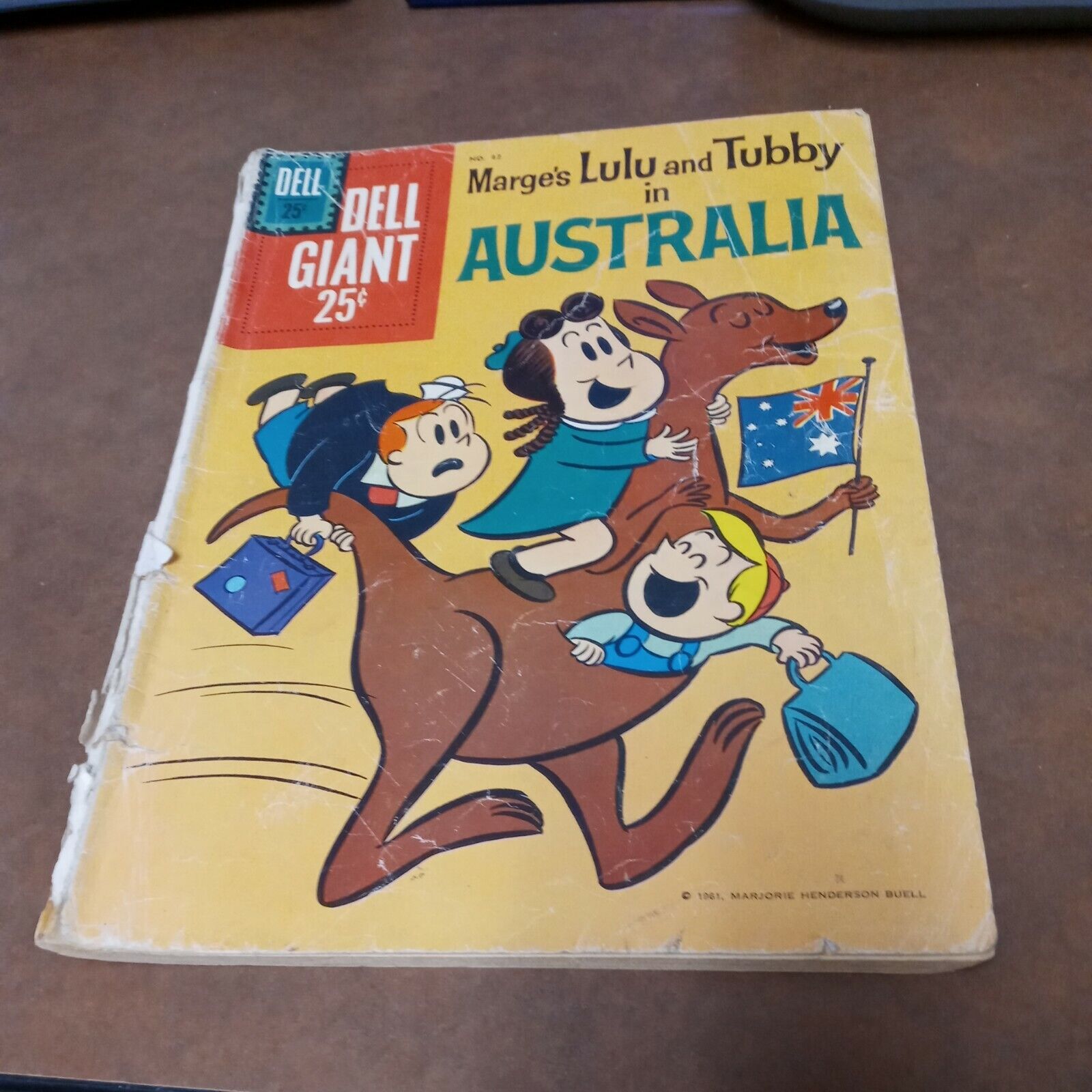 Dell Giant #42 Marge\'s LuLu & Tubby in Australia 1961, Dell Silver Age Cartoon