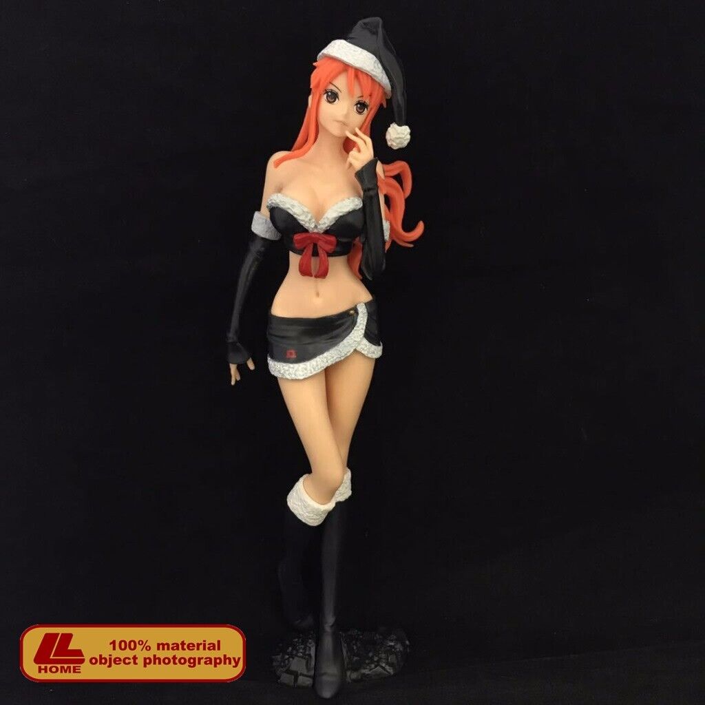 Anime OP Christmas Outfit Nami hot girl Standing PVC Figure Statue Toy Gift