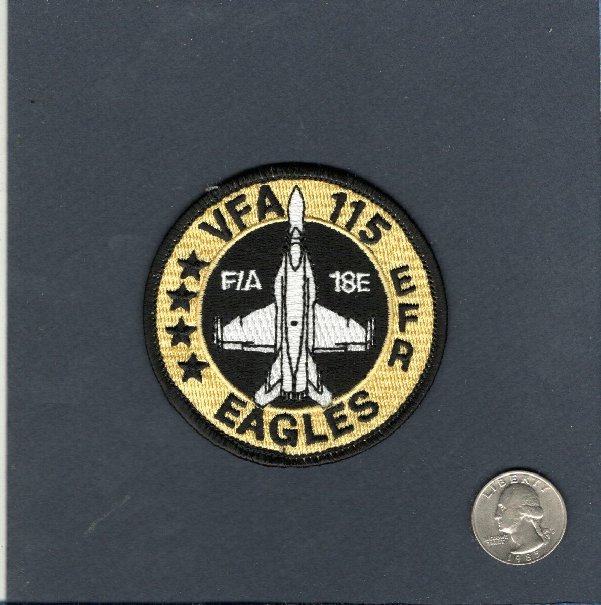 Original VFA-115 EAGLES US NAVY F-18 F-18E  SUPER HORNET Squadron Bullet Patch