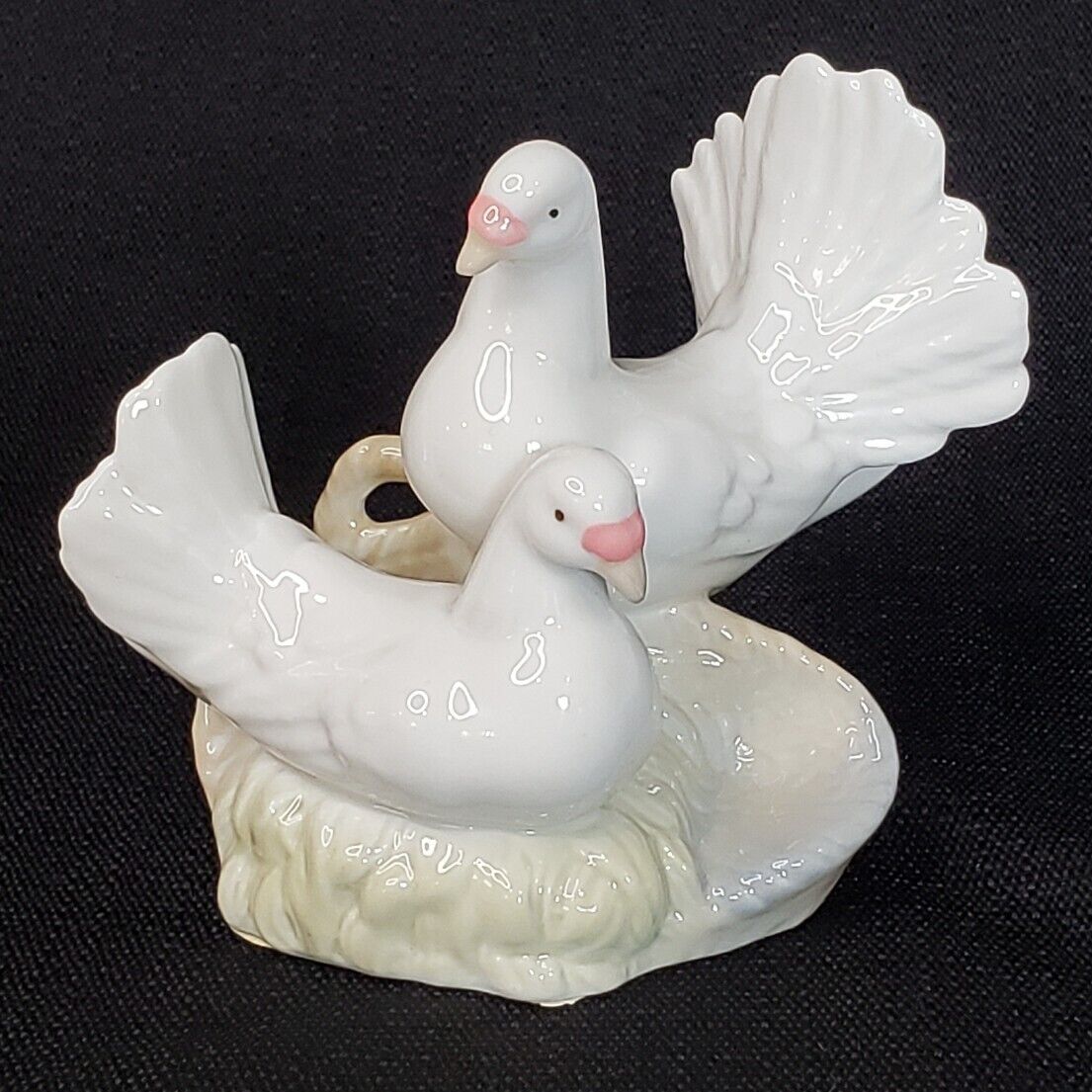 Porceval White Doves - Valencia Spain - Hand Painted