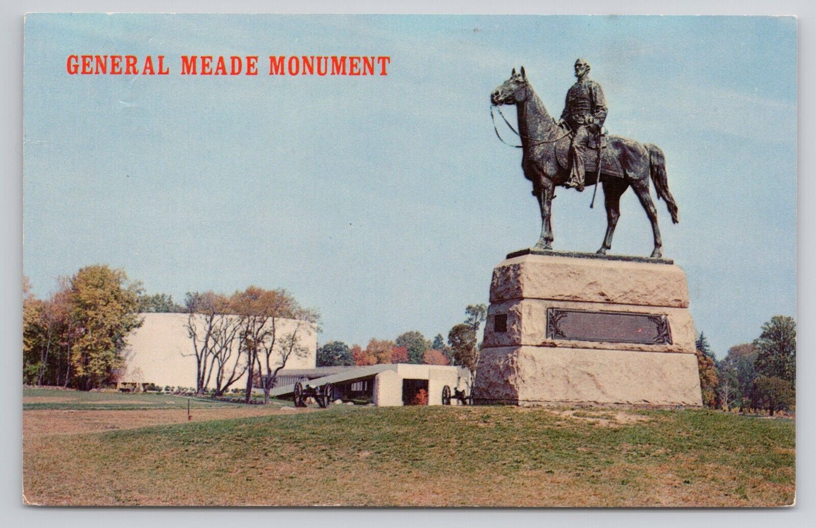 Gettysburg, Pa. General Meade Monument Postcard 4093