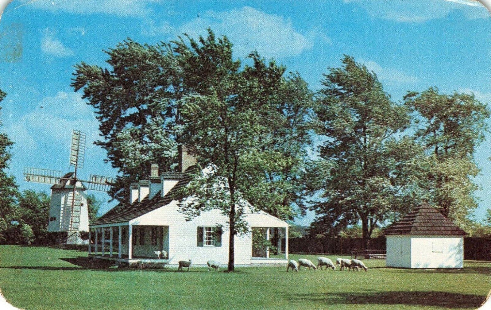 Postcard Susquehanna House Cape Cod Windmill Dearborn Michigan 