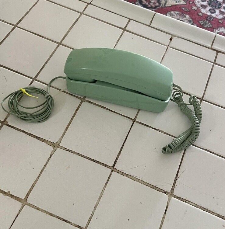 Mint Green Vintage Phone Retro