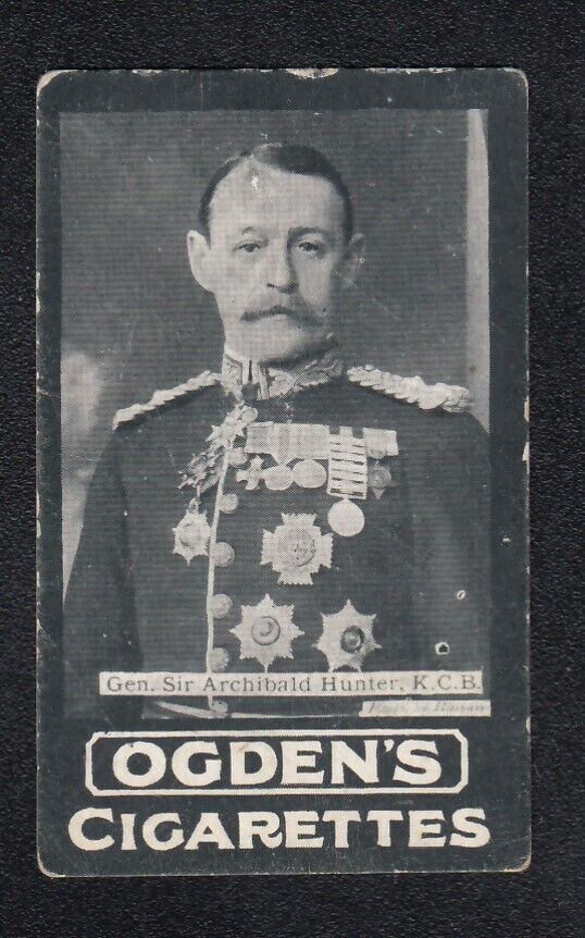 1901 Trade Card GENERAL SIR ARCHIBALD HUNTER Governor of Omdurman Sudan BOER WAR