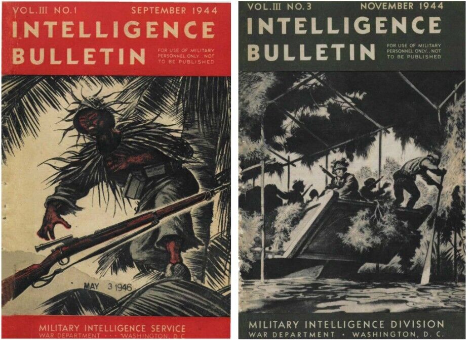 Bulk Digital Historic 12 Issues Intelligence Bulletin September 1944 - July 1945