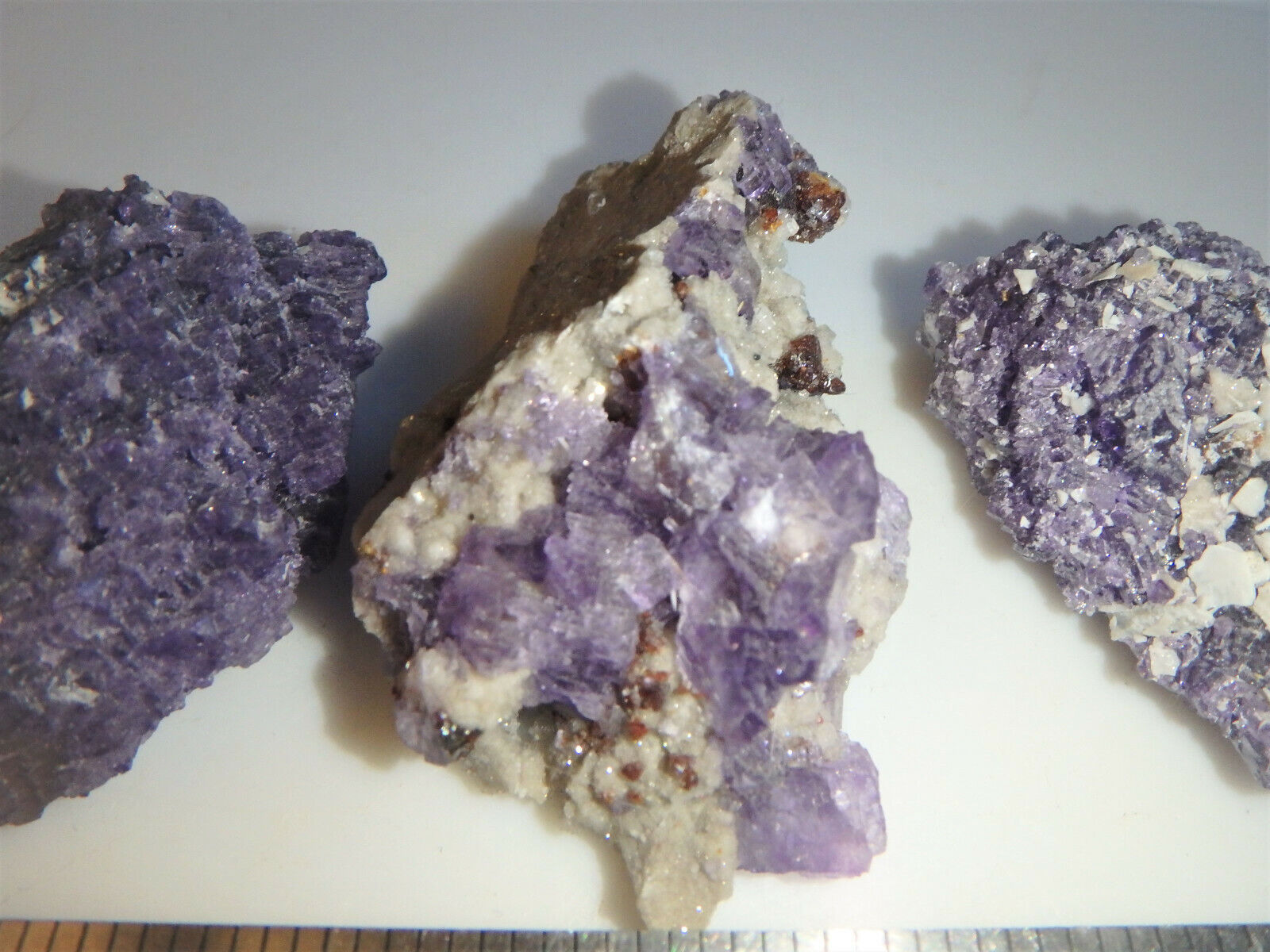 Elmwood Purple Fluorite Lot of 3 clusters Tennessee 3.7 oz