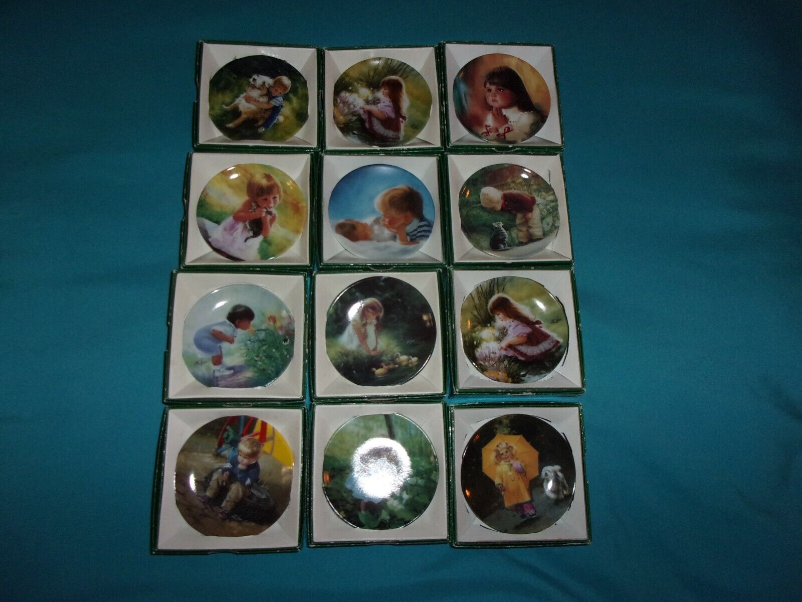 MINI ZOLAN DECORATIVE PLATES WITH BOXES/SOME CERTIFICATES  GREAT CONDITION