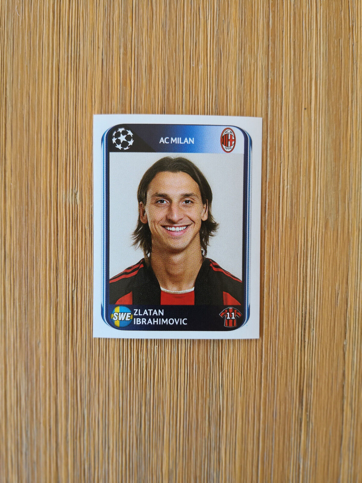 2010-2011 PANINI Sticker Champions League - Zlatan Ibrahimovic - AC Milan #429