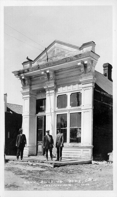 Bank Building Bodie, California 1950s OLD PHOTO