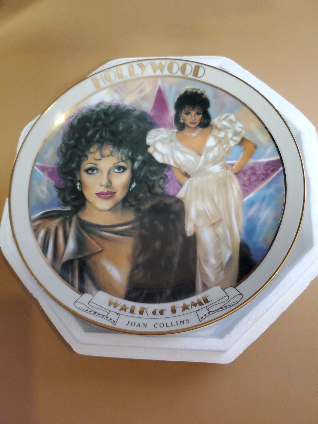 Joan Collins Hollywood Walk of Fame..Danbury Mint Limited Edition Mint Condition