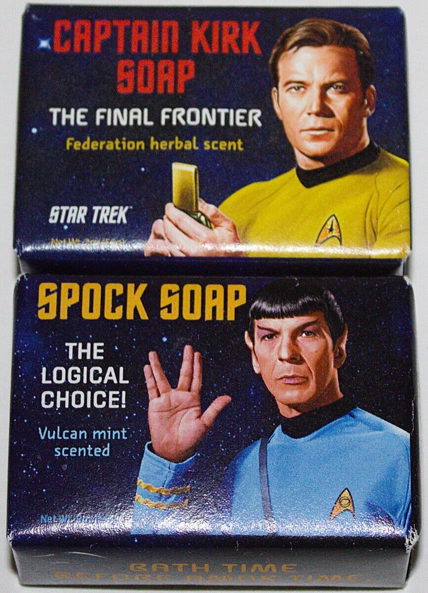 Star Trek TOS Captain Kirk and Mr. Spock Soap The Logical Choice NEW UNUSED