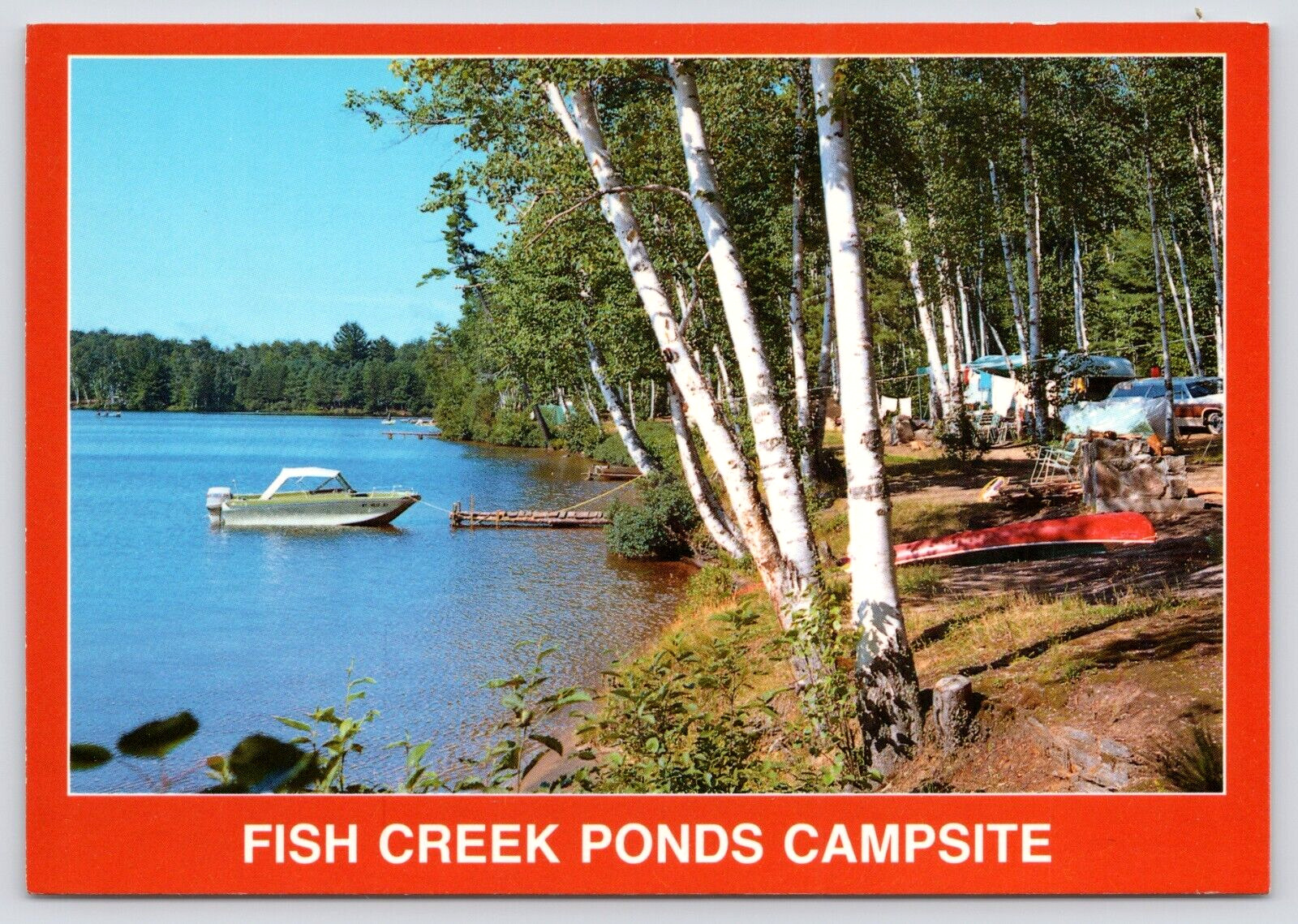 Postcard Fish Creek New York Postcard Fish Creek New York Fish Creek Ponds Camps