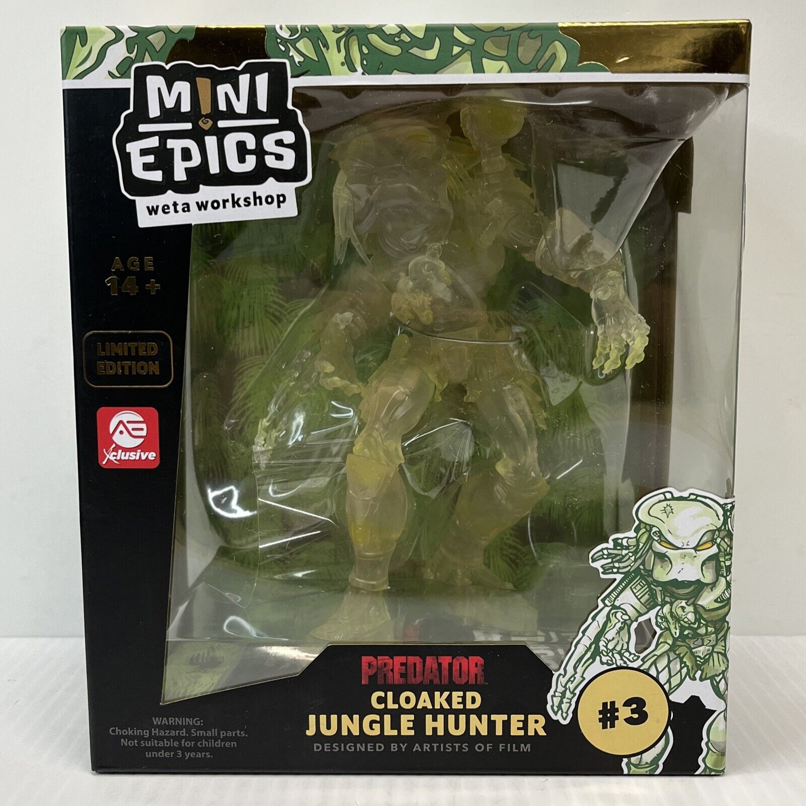 Weta Workshop Mini Epics - Predator (1987) AE Exclusive (Cloaked Jungle Hunter)