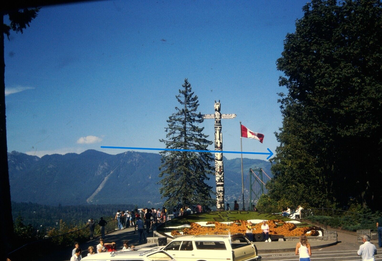 1978 35mm Slide Totem Pole Stanley Park Vancouver British Columbia Canada  #1094