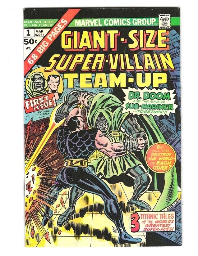 Giant-Size Super Villain Team Up #1 1975 VF or better Dr. Doom Sub Mariner