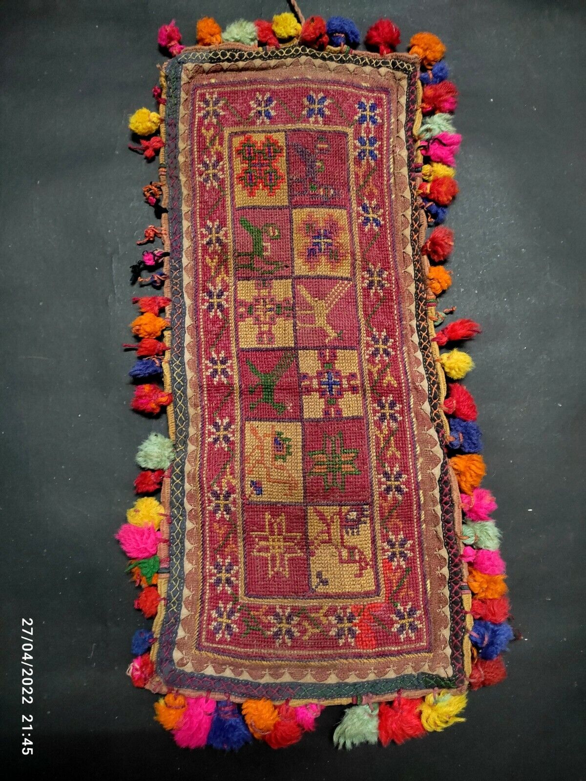 Indian vintage antique banjara handmade boho rabari kutch tribal ethnic bag 2004