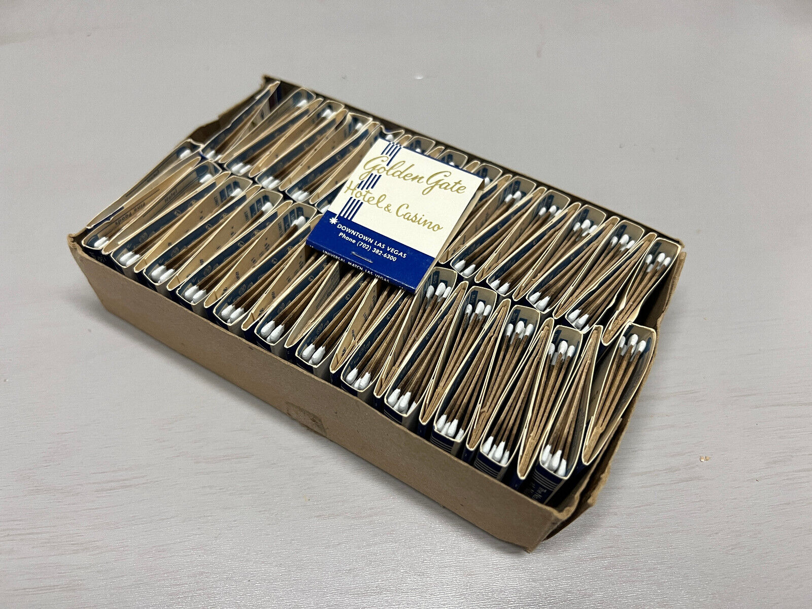 Box of 50 Vintage Unused Matchbooks GOLDEN GATE Casino - G24054