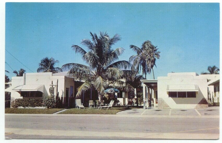 Hollywood Beach By The Sea FL Sun Castle Motel & Apartments Postcard Florida