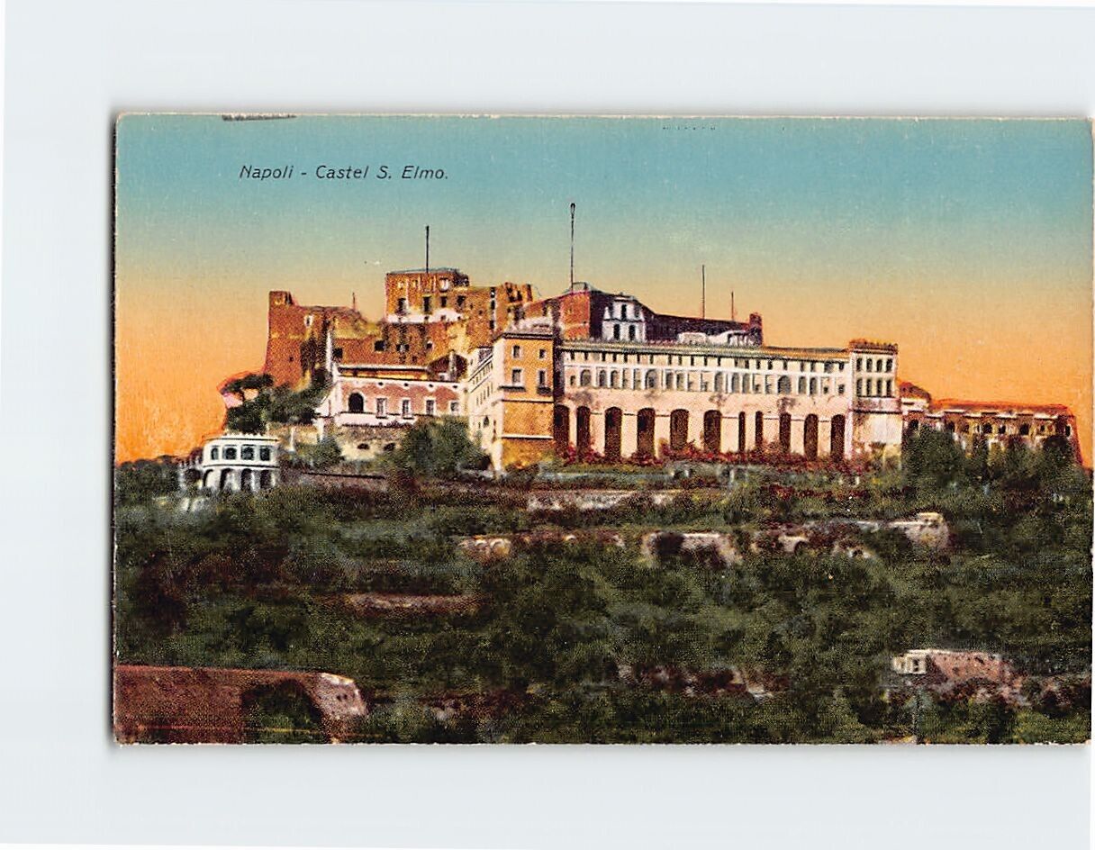 Postcard Castel S. Elmo, Naples, Italy