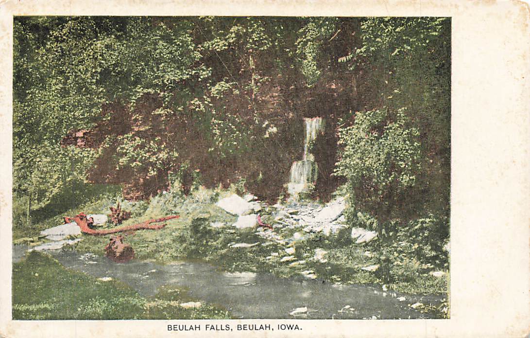 c1910 Beulah Falls Beulah Iowa P504