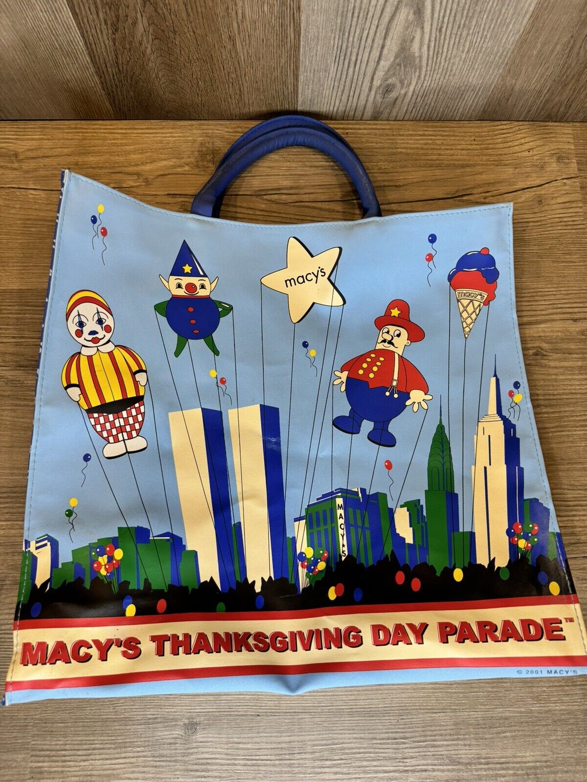 Macy\'s NYC Thanksgiving Day Parade Tote Bag Collectible 2001