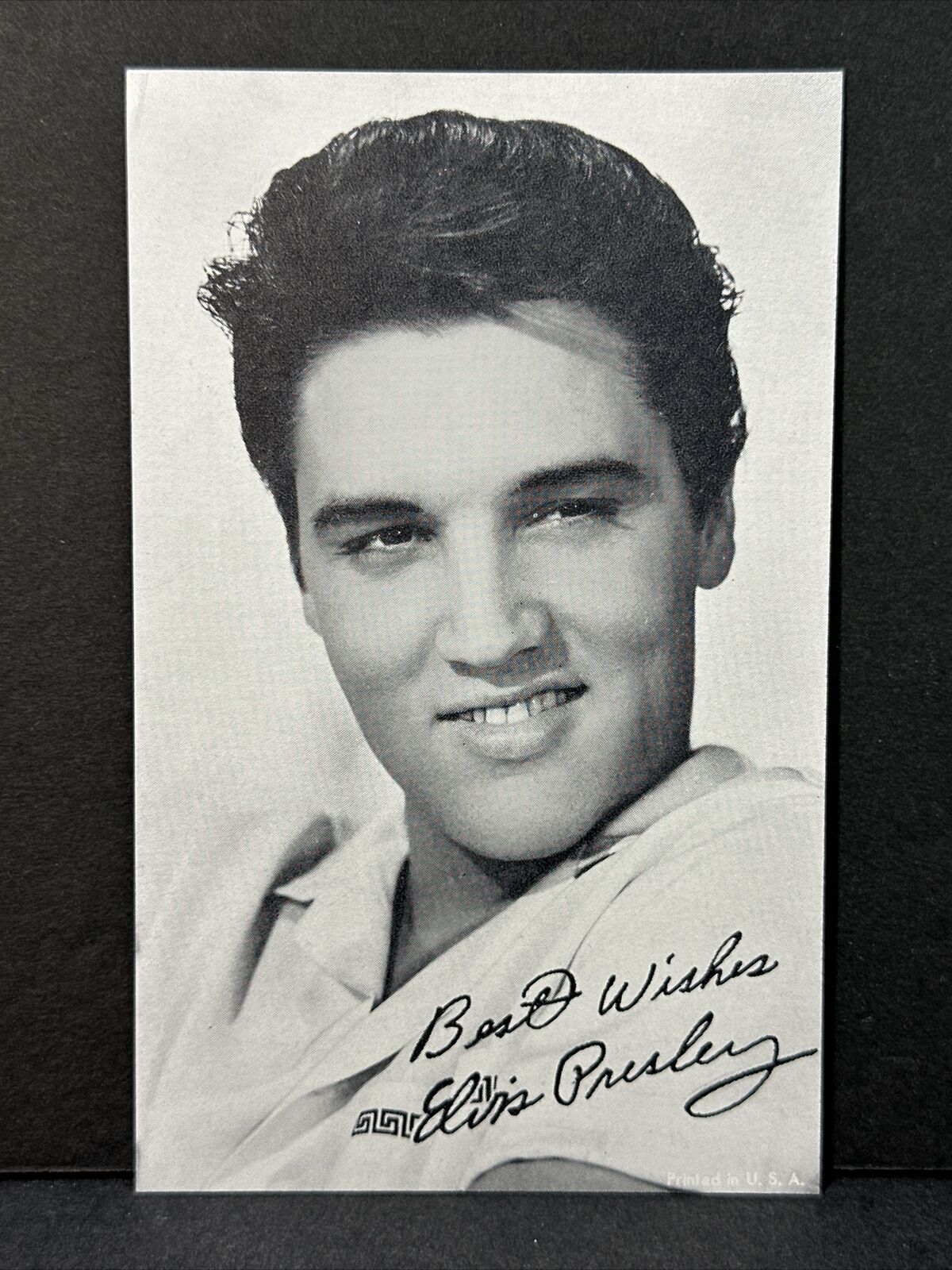 1960s Exhibit Card Elvis Presley Arcade Card NM