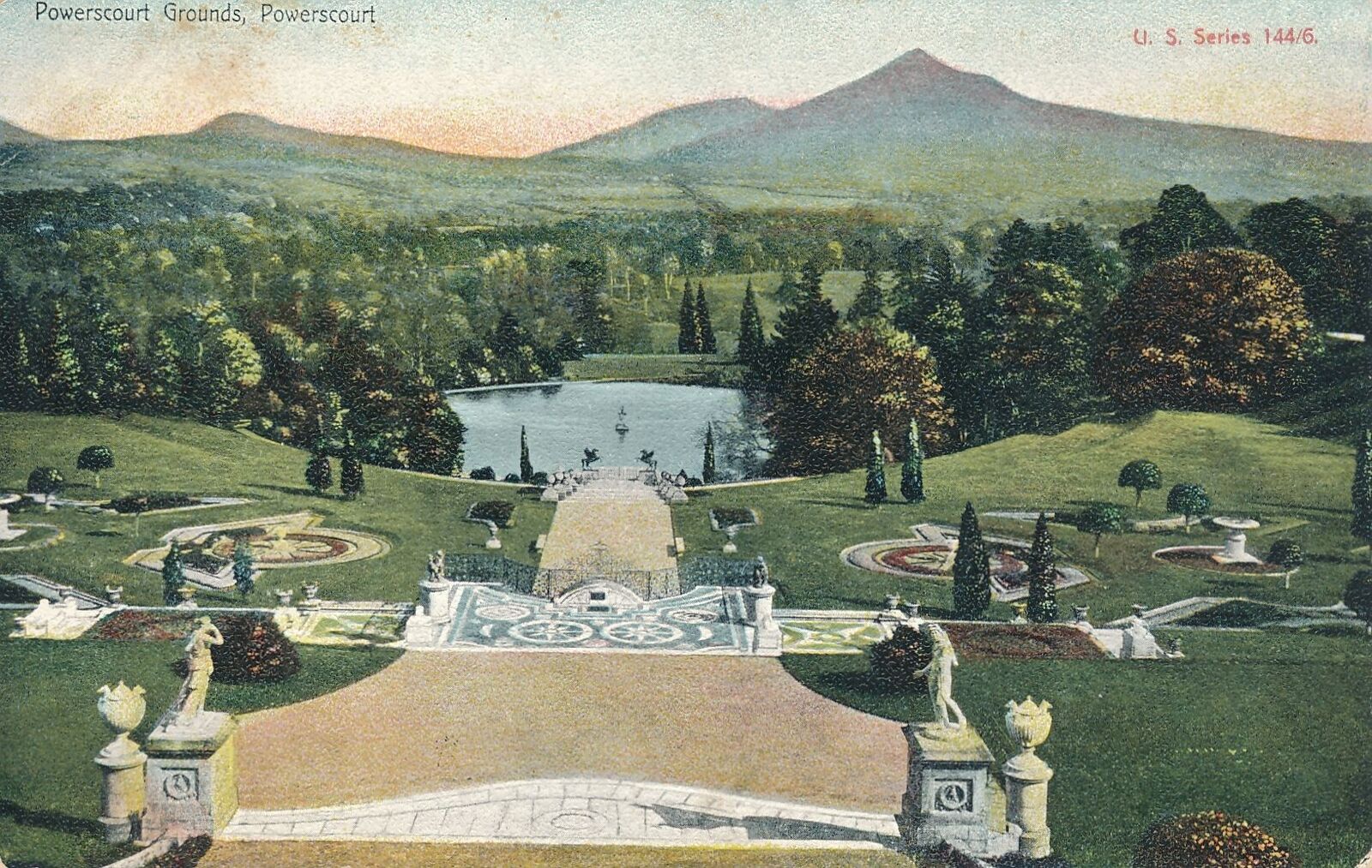 ENNISKERRY - Powerscourt Grounds Postcard -County Wicklow-Ireland-udb (pre 1908)