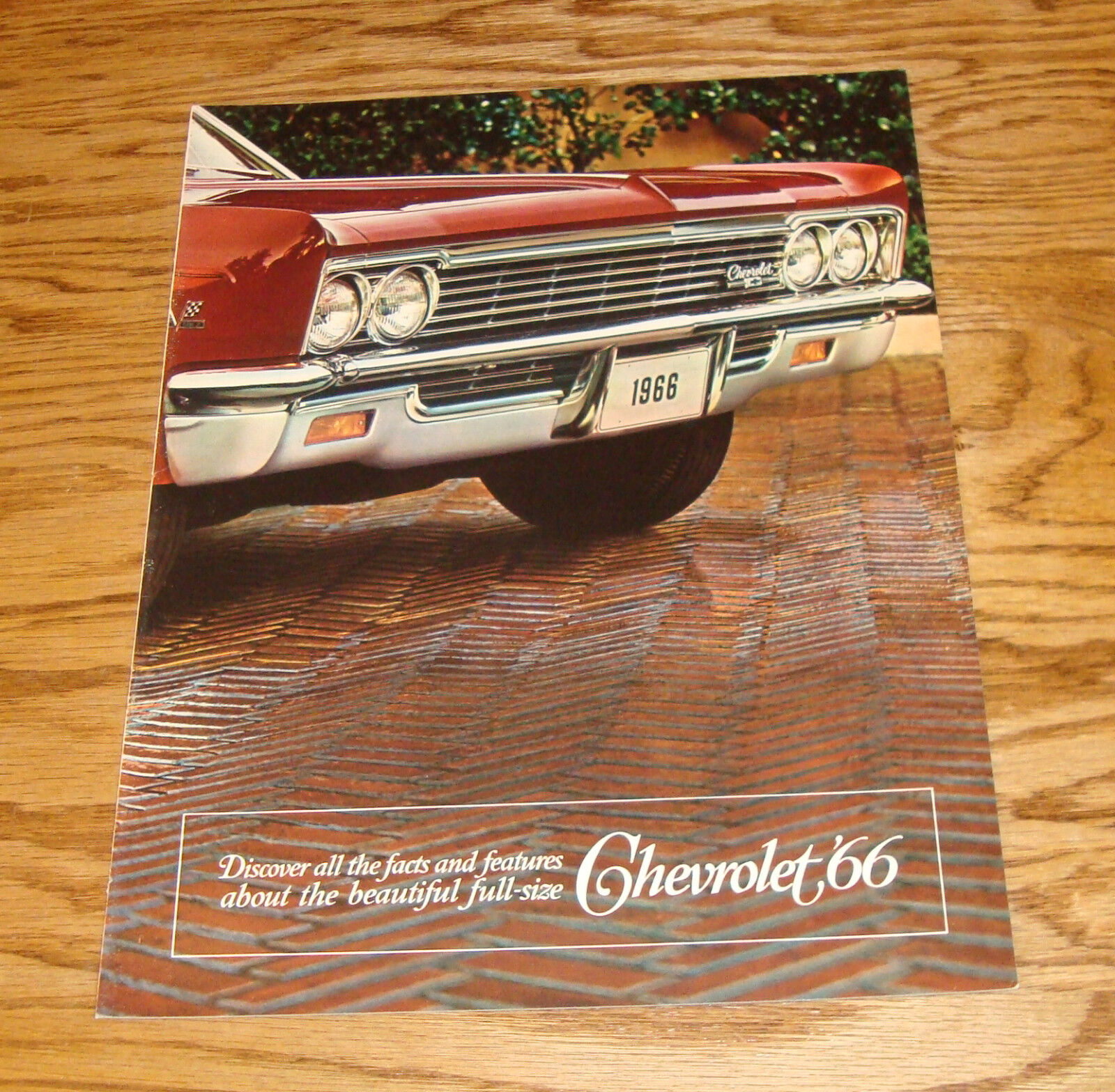 Original 1966 Chevrolet Full Size Car Sales Brochure 66 Impala Caprice Bel Air