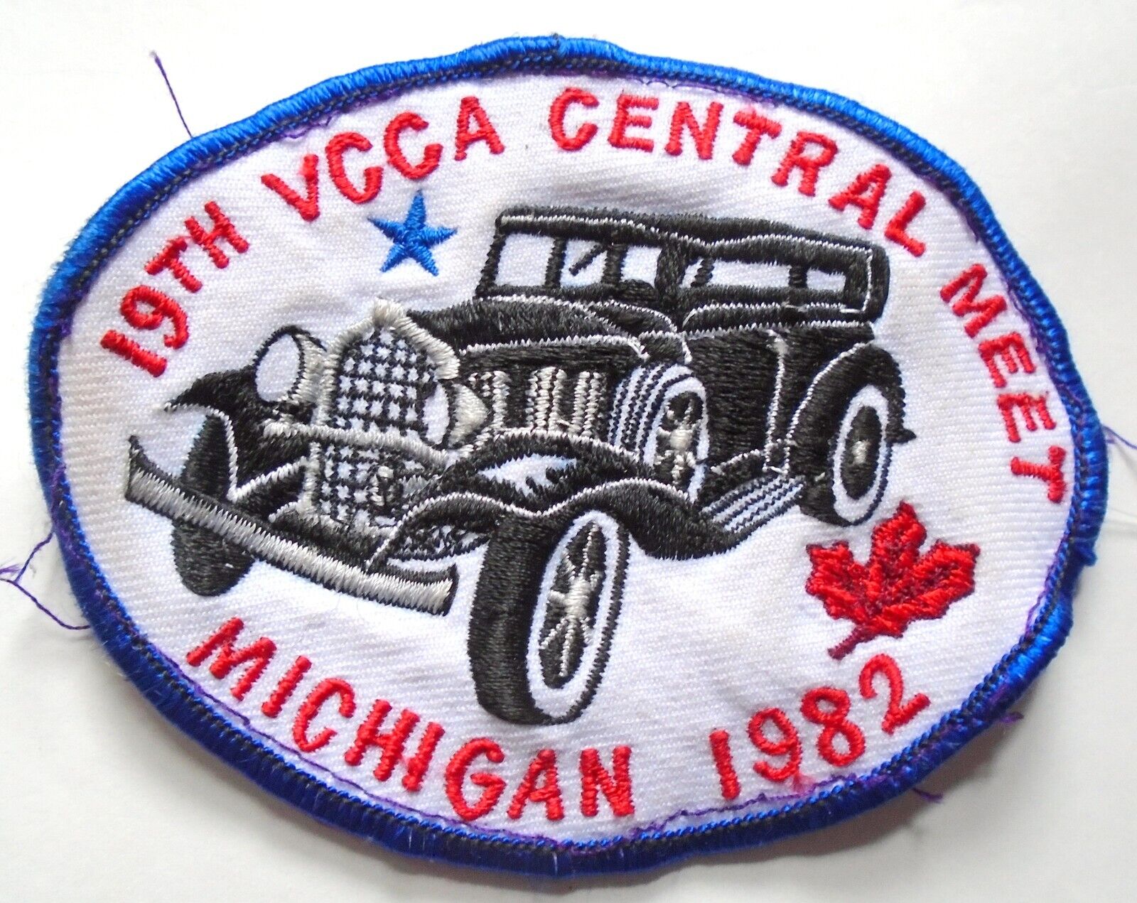 19th VCCA CENTRAL MICHIGAN MEET 1982 EMBROIDERED PATCH