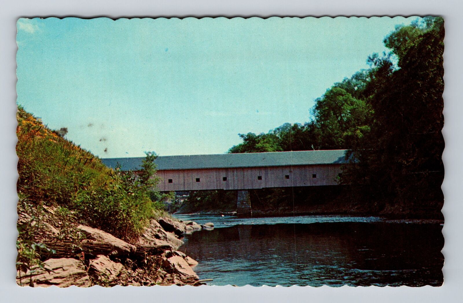 Bangor ME-Maine, Morse Covered Bridge, Antique, Vintage Postcard