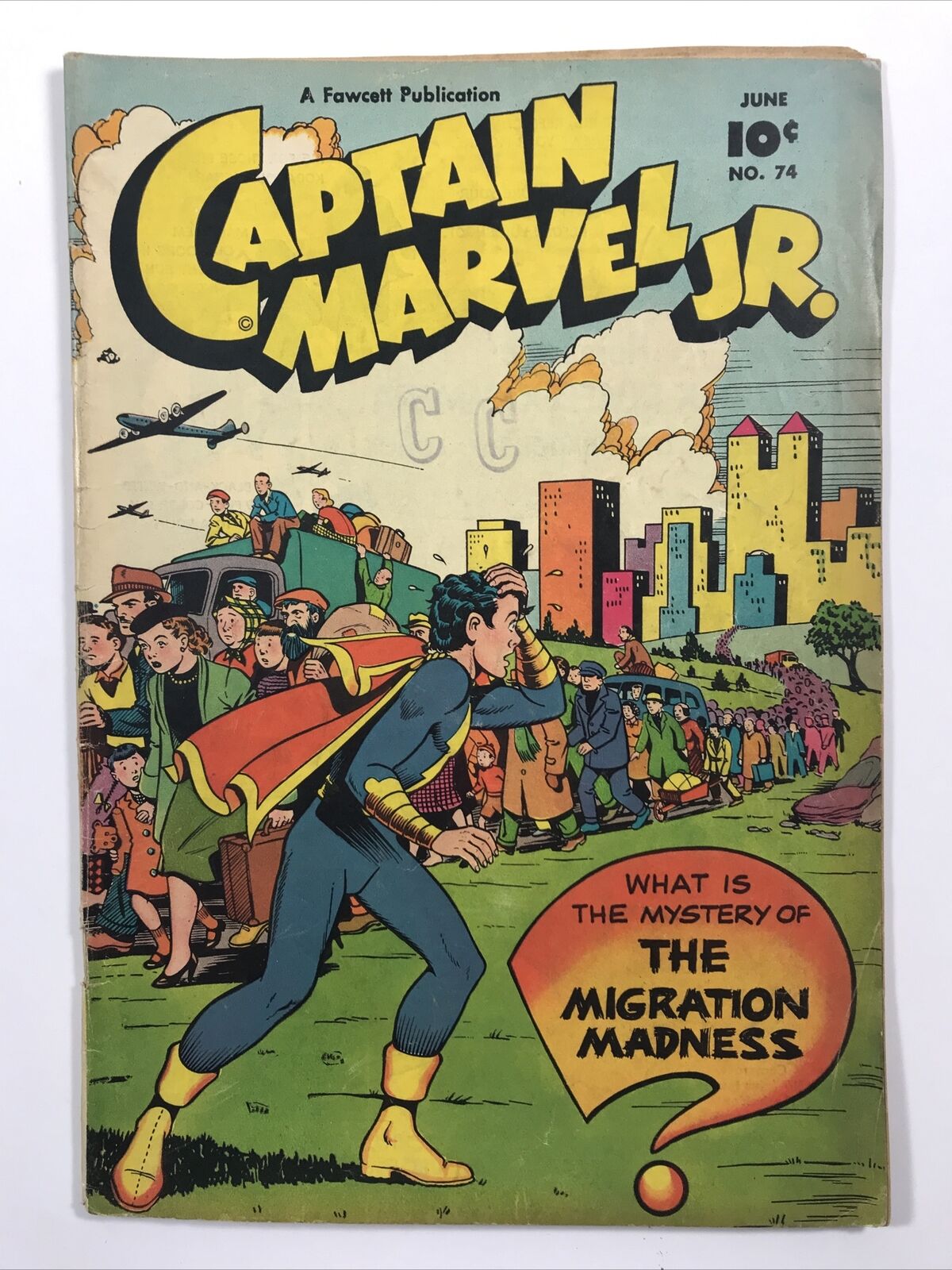 Captain Marvel Jr- #74 (Fawcett comics 1949) Golden Age 